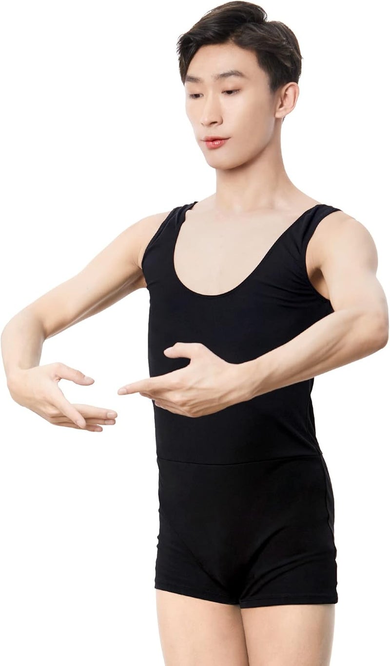 Daydance Teen Boy Men Tank Leotards for Gymnastics, Dance, Ballet - Image 1